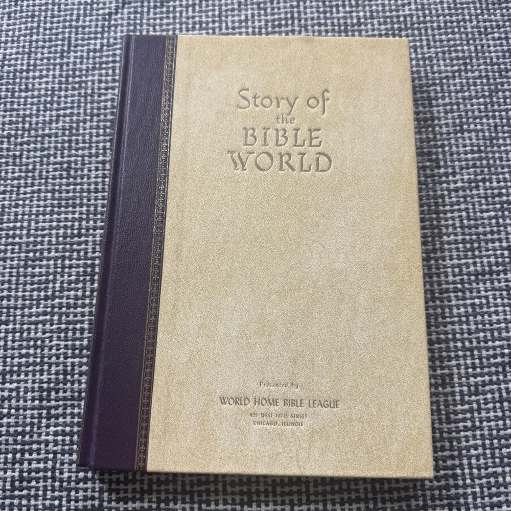 Story of the Bible World Nelson Beecher Keyes 1959 De Luxe Edition Maps History